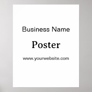 Poster Promoção de Marca Simples Padrão Semi-Brilho 16"x2