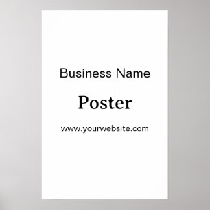 Poster Promoção de Marca Simples Padrão Semi-Brilho 16"x2
