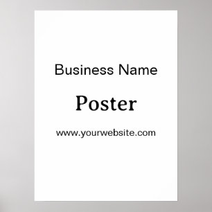 Poster Promoção de Marca Simples Padrão Semi-Brilho 18"x2