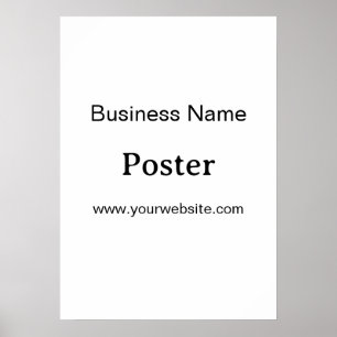 Poster Promoção de Marca Simples Padrão Semi-Brilho 20"x2
