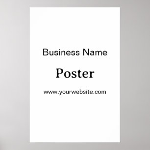 Poster Promoção de Marca Simples Padrão Semi-Brilho 20"x3
