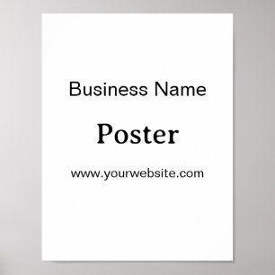 Poster Promoção de Marca Simples Padrão Semi-Brilho 21,59