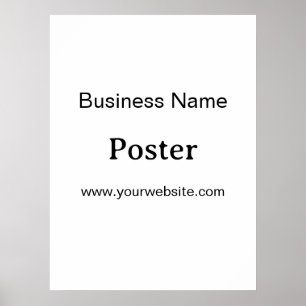 Poster Promoção de Marca Simples Padrão Semi-Brilho 24"x3