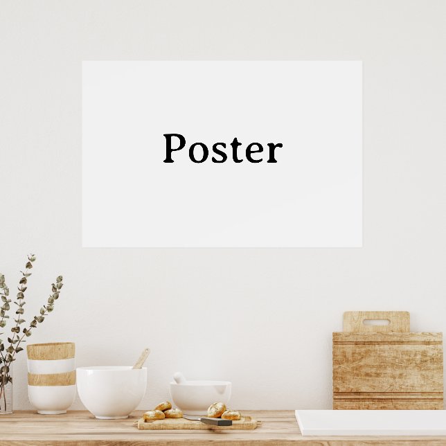 Poster Promoção de Marca Simples Padrão Semi-Brilho 36"x2 (Cozinha)
