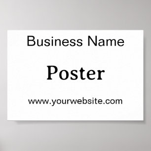 Poster Promoção de Marca Simples Padrão Semi-Brilho 6"x4"