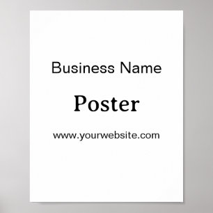 Poster Promoção de Marca Simples Padrão Semi-Brilho 8"x10
