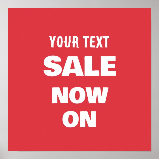 Poster "PROMOÇÃO DE VENDA AGORA NA Camiseta – Promo perso (Frente)