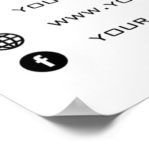 Poster Promocional da empresa personalizado - moderno