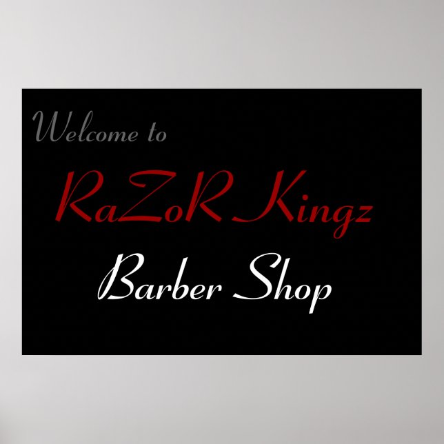 Poster Promocional de Compro Barber RaZoR Kingz (Frente)