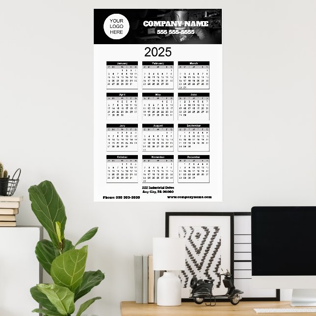 Poster promocional para empresas 2025 Grande (Escritório em casa)