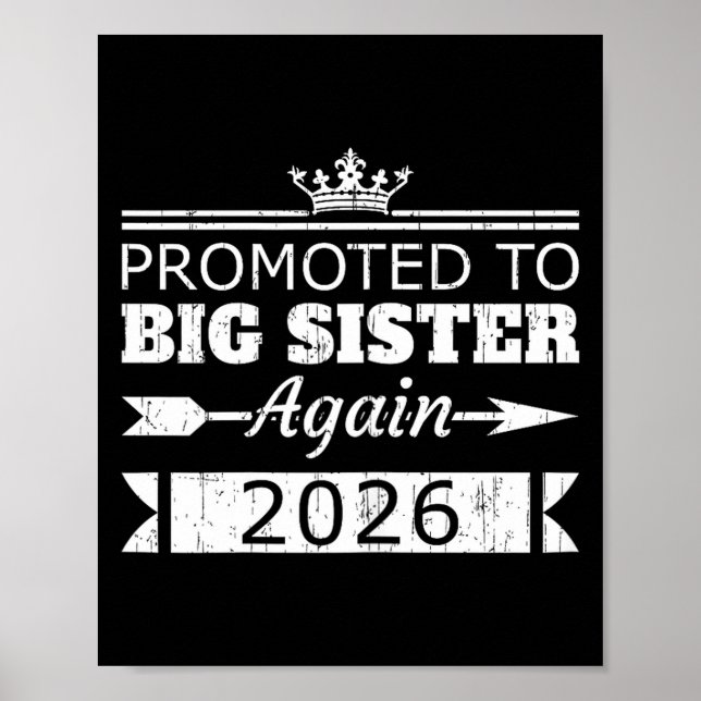 Poster Promoted To Big Sister Again 2026 Big Sis Reveal  (Frente)