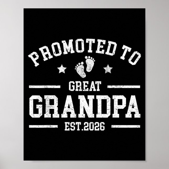 Poster Promoted To Great Aunt Est 2026 New Great Aunt Fat (Frente)