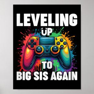 Poster Promovida a Grande Irmã Gamer Subindo de Nível par