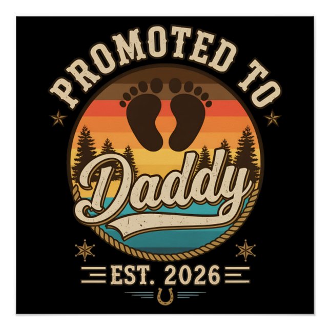 Pôster Promovido a Papai Est 2026 (Frente)