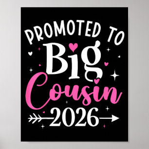 Poster Promovido a Primo Mais Velho 2026 Anúncio de Bebê