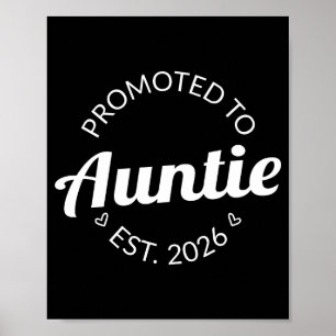 Poster Promovido a Tia Est 2026 Camiseta