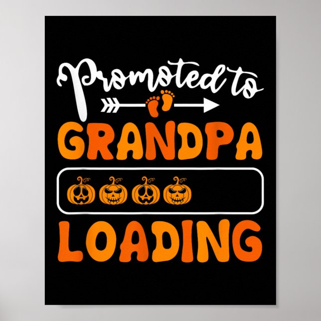Poster Promovido Ao Vovô Carregando O Gran De Halloween D (Frente)