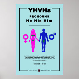 Poster Pronounes de YHVH