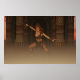 Poster Pronto Para Atacar A Arte Digital