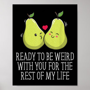 Poster Pronto Para Ser Estranho Com O Noivado De Casament