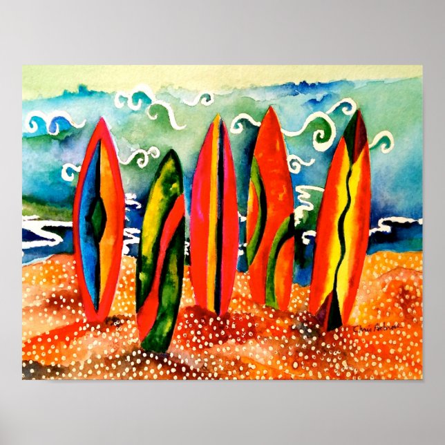 Poster Pronto para Surf (Frente)