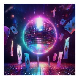 Pôster Pronto Para Uma Noite De Dança E Jogo