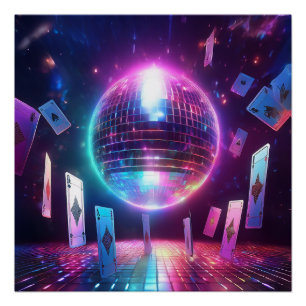 Pôster Pronto Para Uma Noite De Dança E Jogo