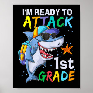 Poster Prontos Para Atacar O Tubarão Da Classe 1rua De Vo