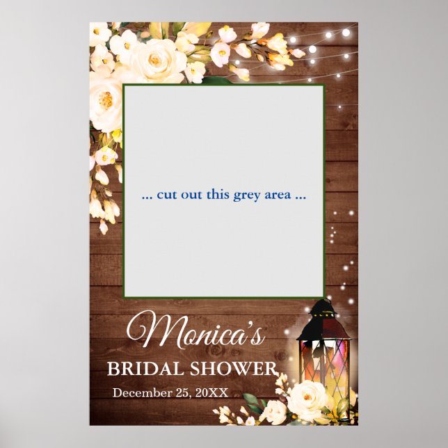 Poster Prop. de Fotografia do Chá de panela Rústico para  (Frente)