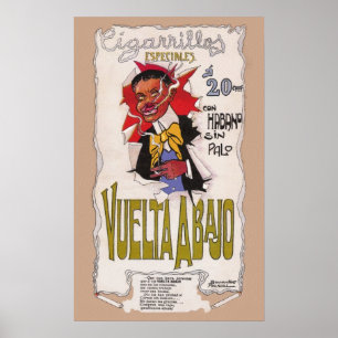 Pôster Propaganda 1907 do cigarro de Vuelta Abajo do