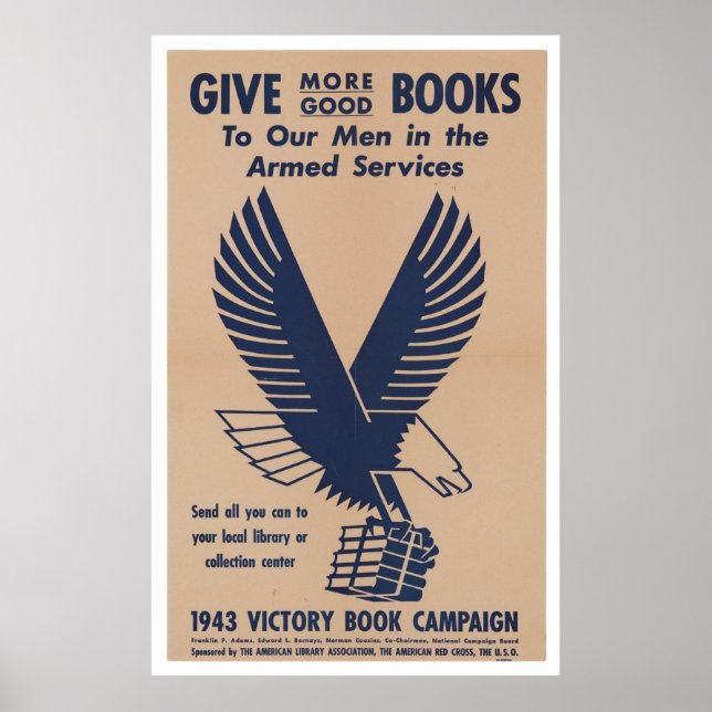 Pôster Propaganda americana durante a Segunda Guerra Mund (Frente)