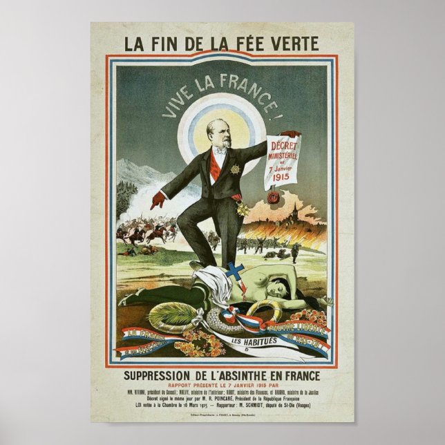 Poster Propaganda Anti-Absinthe (Frente)
