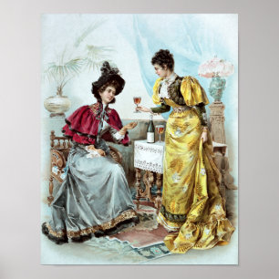 Poster Propaganda da bebida do vintage