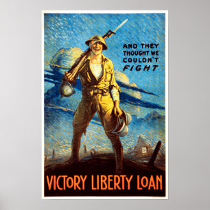 Poster Propaganda da Guerra Mundial da América dos Empr