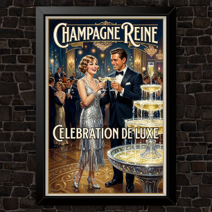 Poster Propaganda de Moda Vintage dos Anos 1920