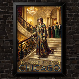 Poster Propaganda de Moda Vintage dos Anos 1920