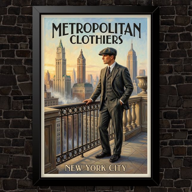 Poster Propaganda de Moda Vintage dos Anos 1920 (Criador carregado)