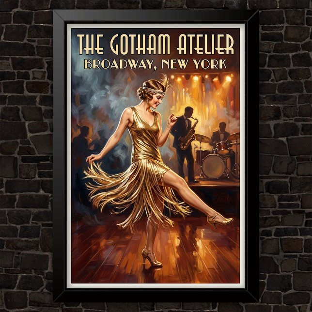 Poster Propaganda de Moda Vintage dos Anos 1920 (Criador carregado)
