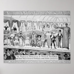 Pôster Propaganda de poster, 'o Barnum e o Bailey
