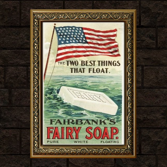 Poster Propaganda de Produto de Sabão Antigo (Criador carregado)