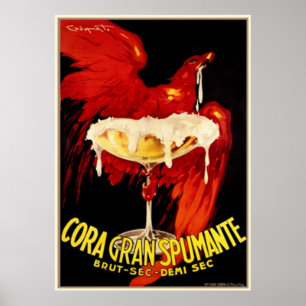 Pôster Propaganda de Spumante do italiano do vintage