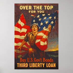 Pôster Propaganda do empréstimo WWI da liberdade das