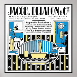 Pôster Propaganda do encanamento de 1924 franceses