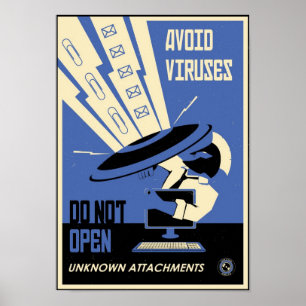 Poster Propaganda do escritório: Evite as transferência