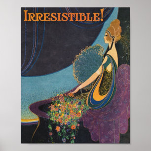 Pôster Propaganda do perfume de Mavis do art deco