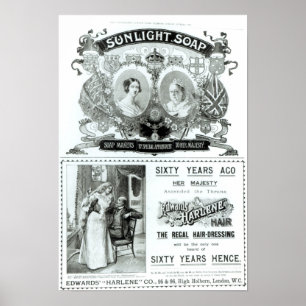 Poster Propaganda do sabão da luz solar
