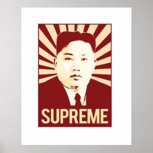 Pôster Propaganda do Un de Kim Jong - suprema -