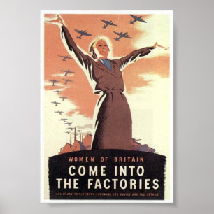 Pôster Propaganda do vintage WW2