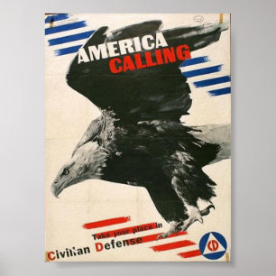 Poster Propaganda do vintage WW2