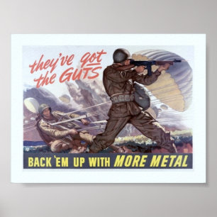 Poster Propaganda do vintage WW2
